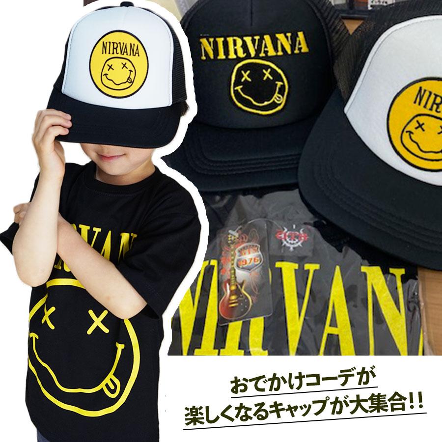 RANCID NIRVANA AC/DC メッシュ キャップ 帽子 cap キッズ