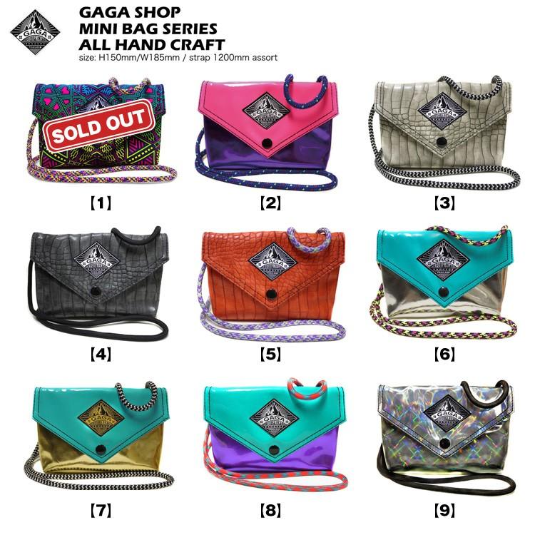 GAGASHOPバンコク発オールハンドクラフト ミニバック 野外