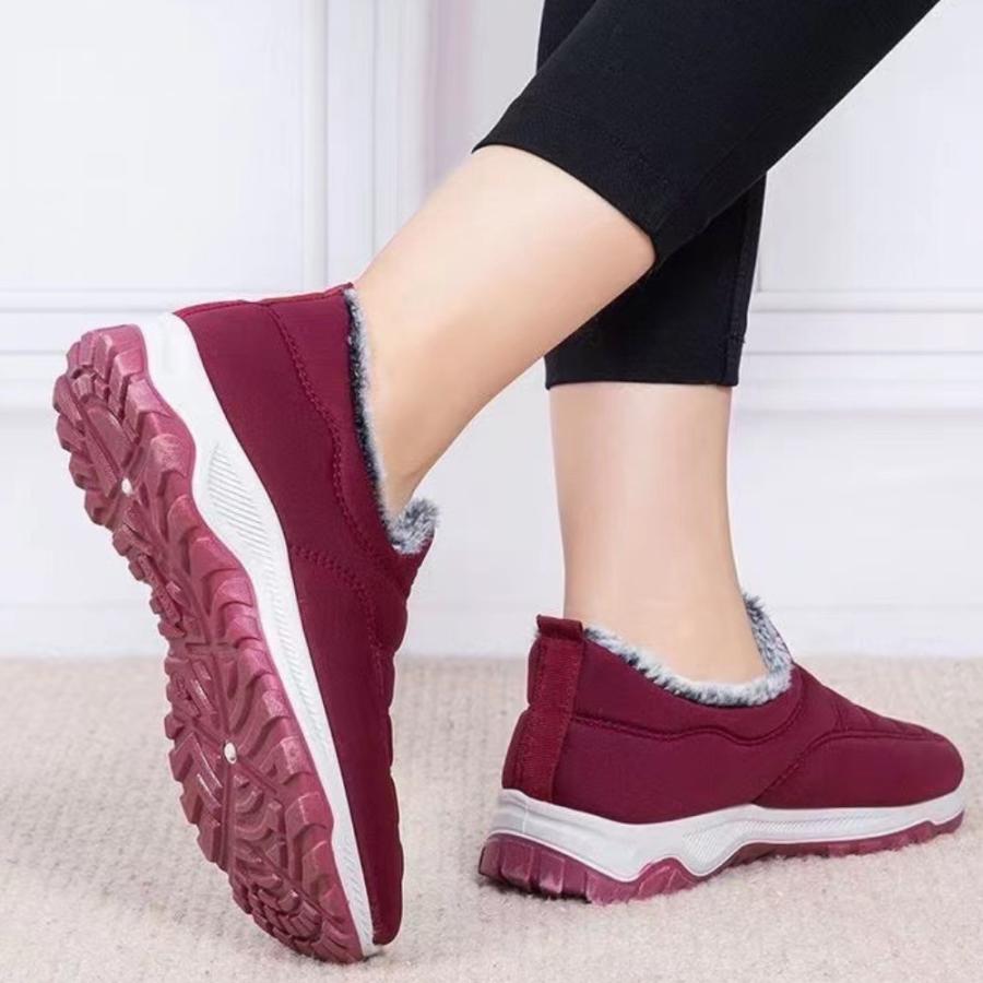 ボアスリッポン レディース メンズ 裏起毛 ボアシューズ スノーシューズ 暖かい 保温 撥水 外履き 室内履き |  | 15