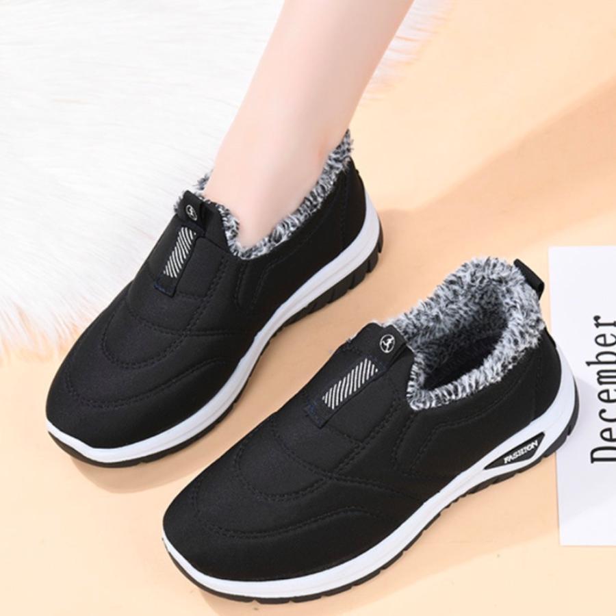 ボアスリッポン レディース メンズ ボアシューズ 裏ボア 裏起毛 スノーシューズ 滑りにくい 歩きやすい スニーカー |  | 14