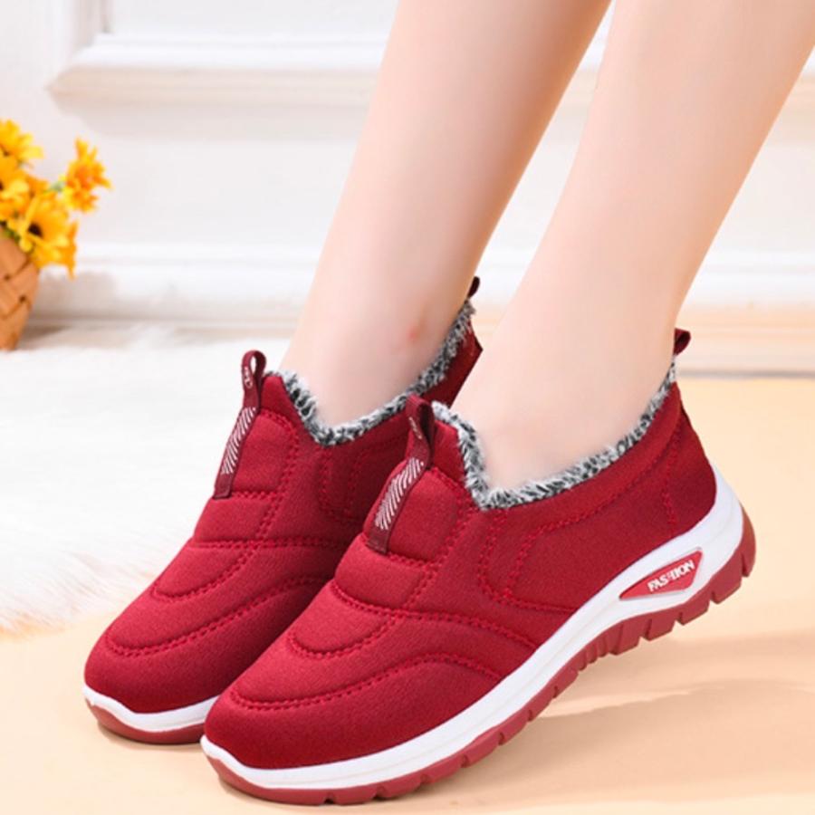 ボアスリッポン レディース メンズ ボアシューズ 裏ボア 裏起毛 スノーシューズ 滑りにくい 歩きやすい スニーカー |  | 15