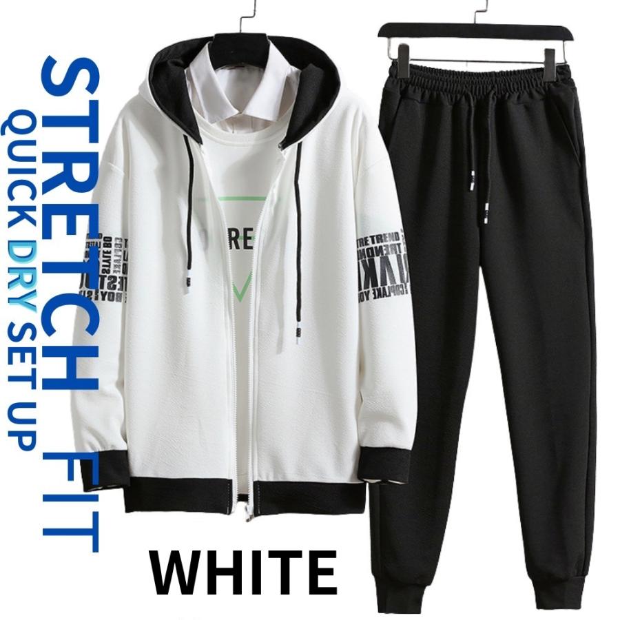 セットアップ上下 メンズ ジャージ上下 スウェット上下 ルームウェア スポーツウェア 長袖 長ズボン 速乾 通気性 おしゃれ カジュアル |  | 05