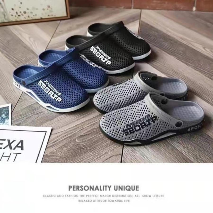 2WAYサンダル メンズ クロッグサンダル スポーツサンダル つっかけ ベランダサンダル アウトドア ベランダサンダル 前閉じ ブラック グレー ネイビー |  | 11