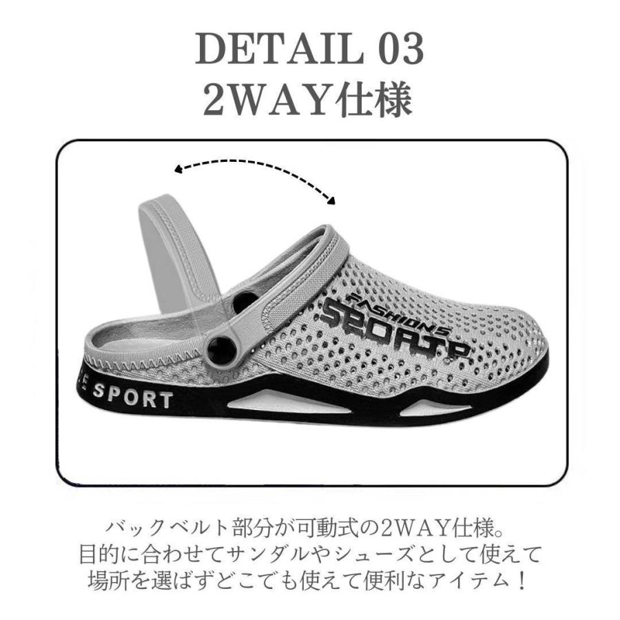 2WAYサンダル メンズ クロッグサンダル スポーツサンダル つっかけ ベランダサンダル アウトドア ベランダサンダル 前閉じ ブラック グレー ネイビー |  | 07