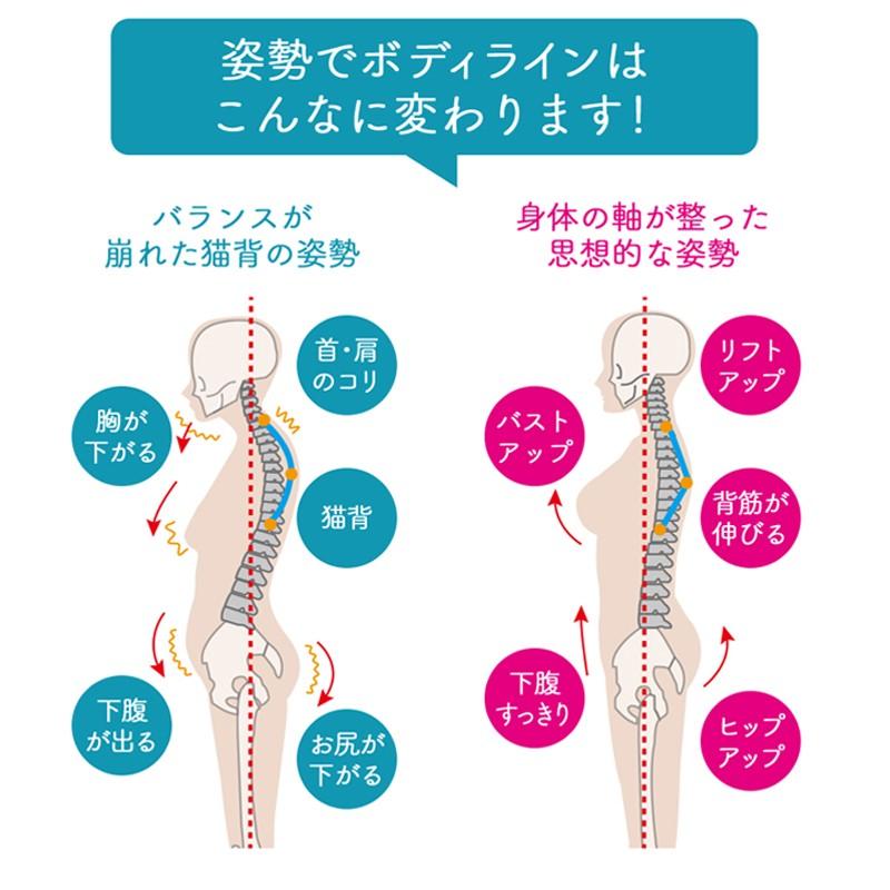 姿勢矯正 背筋 背中 猫背 姿勢 サポーター バストアップインナー TEQ01[M便 1/1] | TAMURA | 07