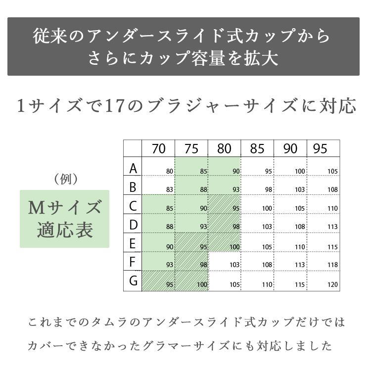 補正下着 ブラジャー ランキング 人気 タムラのモアスライドシリーズ ノンワイヤーボディシェイパー/ミディアム補正[M便 1/2] | TAMURA | 09