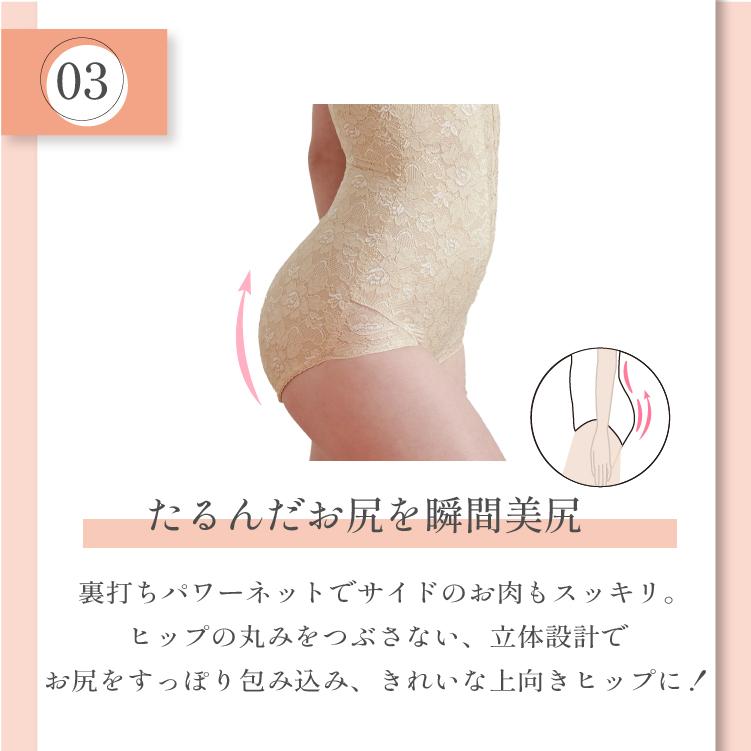 補正下着 ボディスーツ タムラ 人気 ノンワイヤー 40代 50代 60代 総レース多機能ボディスーツ TYN90 爆買 [M便 1/1] | TAMURA | 18
