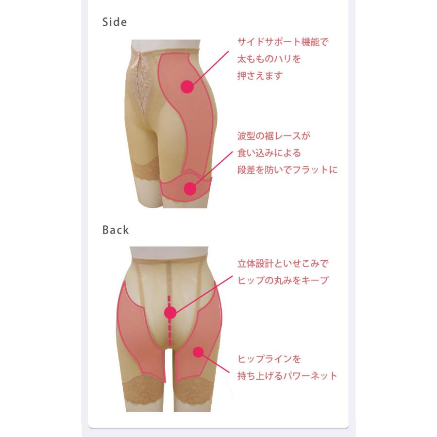 補正下着 タムラのハード補正多機能 補整下着 ハードロングガードル[M便 1/2] | TAMURA | 08