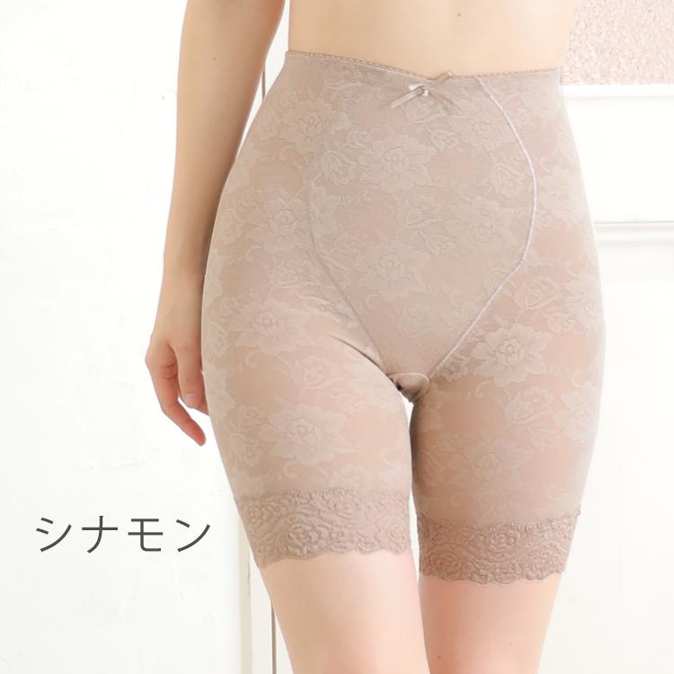 【50％OFF】綿混花柄パワーネット ロングガードル　タムラ 補正下着 ミディアム補正 YTJ07[M便 1/2] | TAMURA | 11