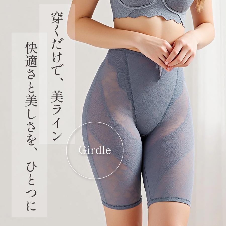 【話題の新商品】YTJ25ブルーメリアシリーズロングガードル 補正下着 補整下着 ガードル 苦しくない 体型カバー 総レース 人気 ぽっこりお腹 ヒップアップ 美尻 |  | 08