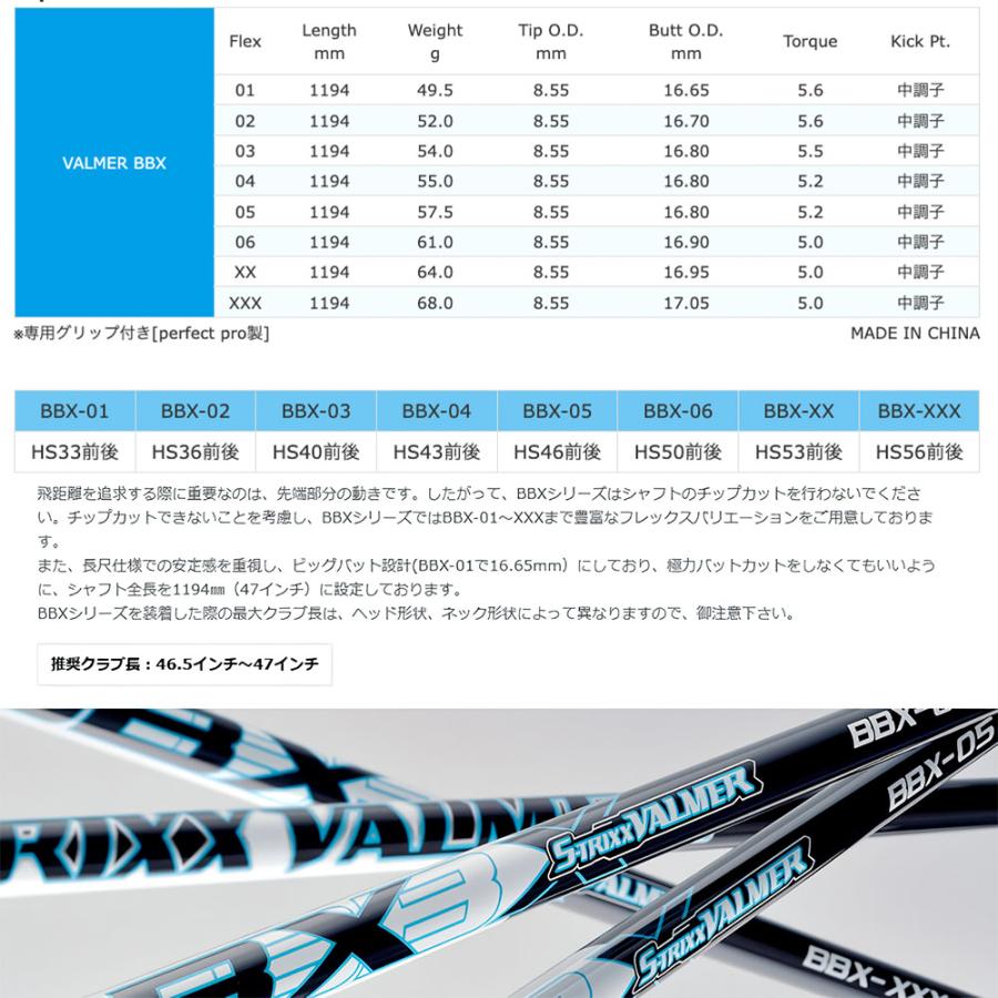 【良品】エストリックスバルマーBBX04 5Sキャロウェイドライバー用 エストリックス S-TRIXX VALMER BBX バルマー ビッグバット ドライバー