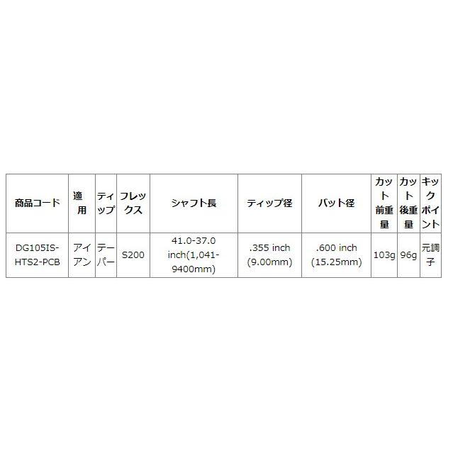 トゥルーテンパー ダイナミックゴールド 105 オニキス・ブラック