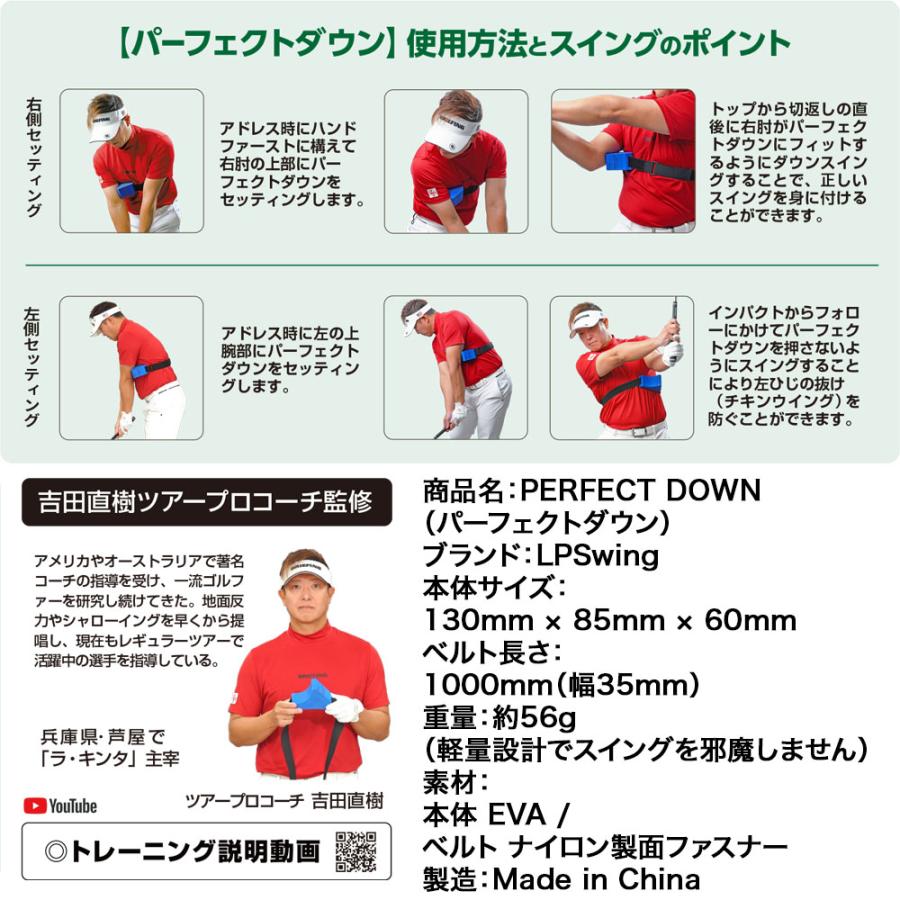 LPSwing PERFECT DOWN パーフェクトダウン ゴルフ練習器具 吉田直樹