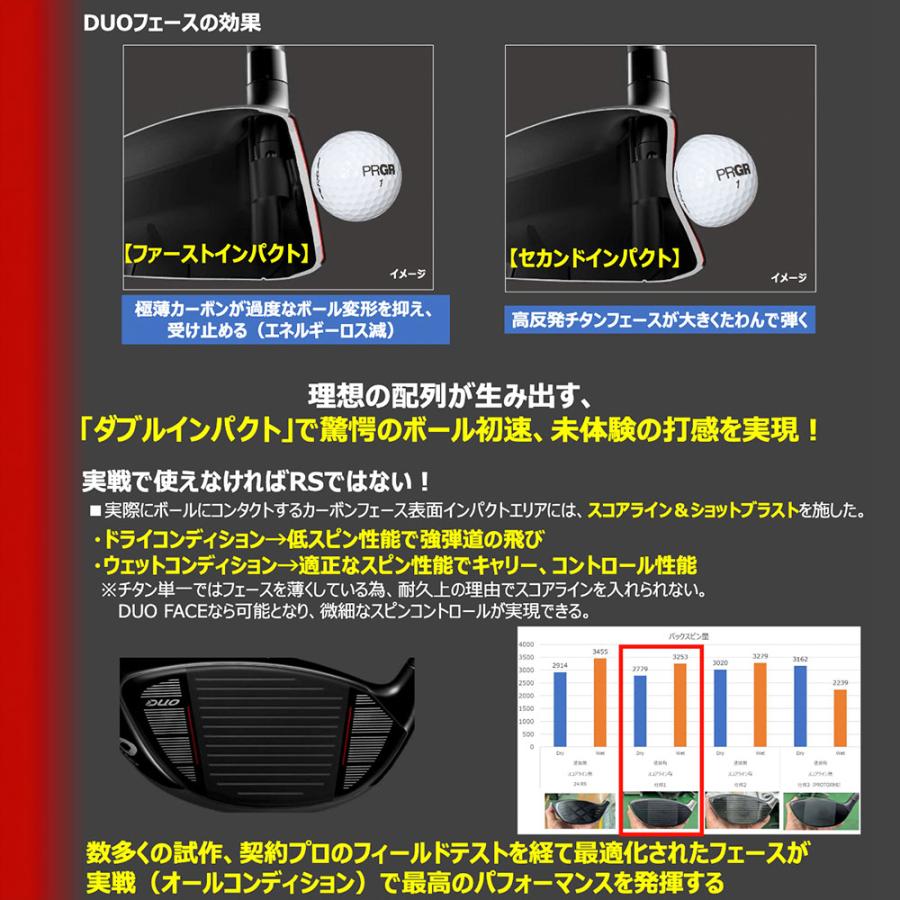 クーポン対象商品 先行予約 PRGR 26 RS DUO デュオ F 数量限定モデル