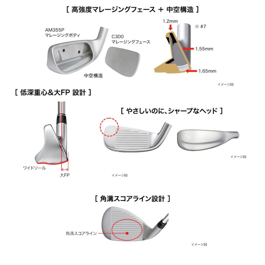 PRGR プロギア 高反発 レディース アイアン 単品 #6 SUPER egg IRON