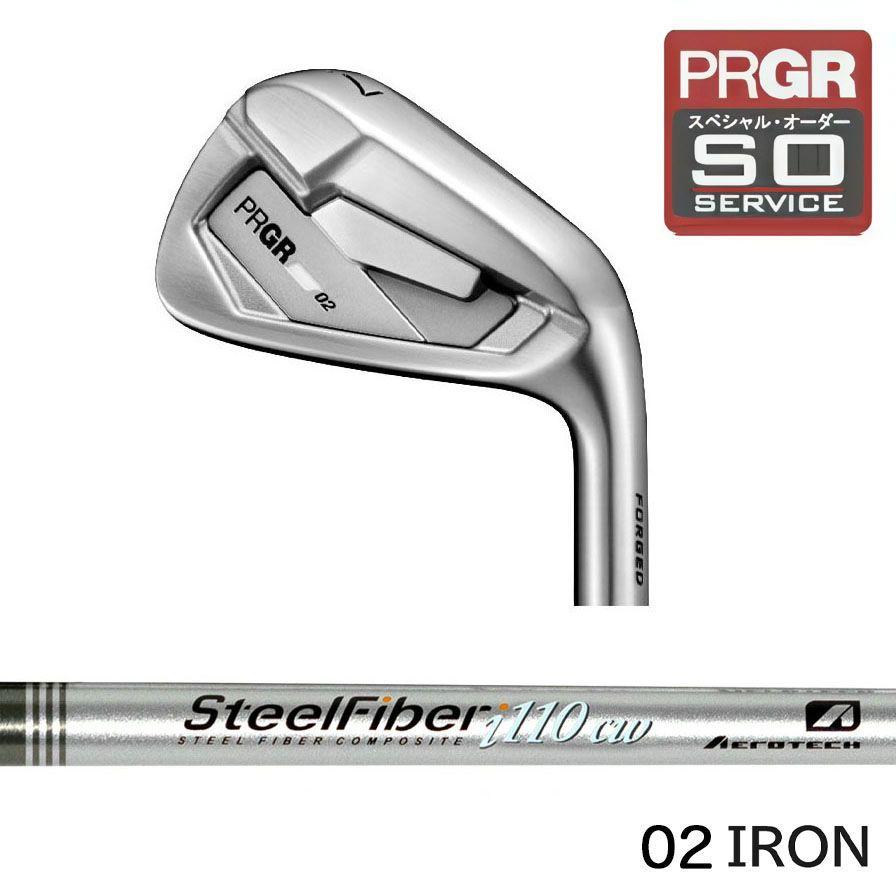 正規取扱店 PRGR カスタムオーダー 02アイアン トゥルーテンパー Steel 