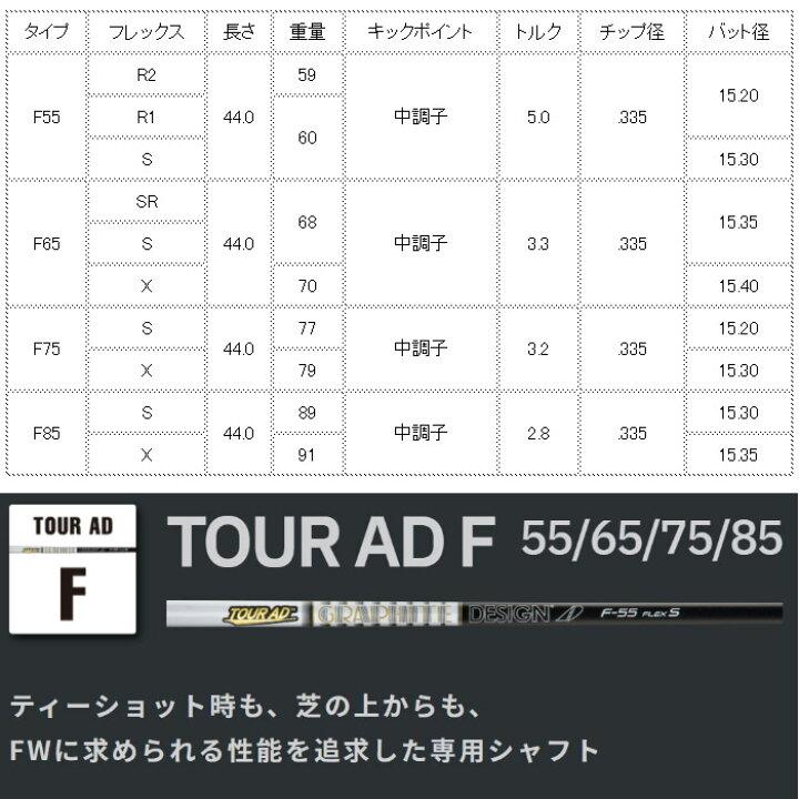 PING ピン FW スリーブ付きシャフト グラファイトデザイン Tour AD F