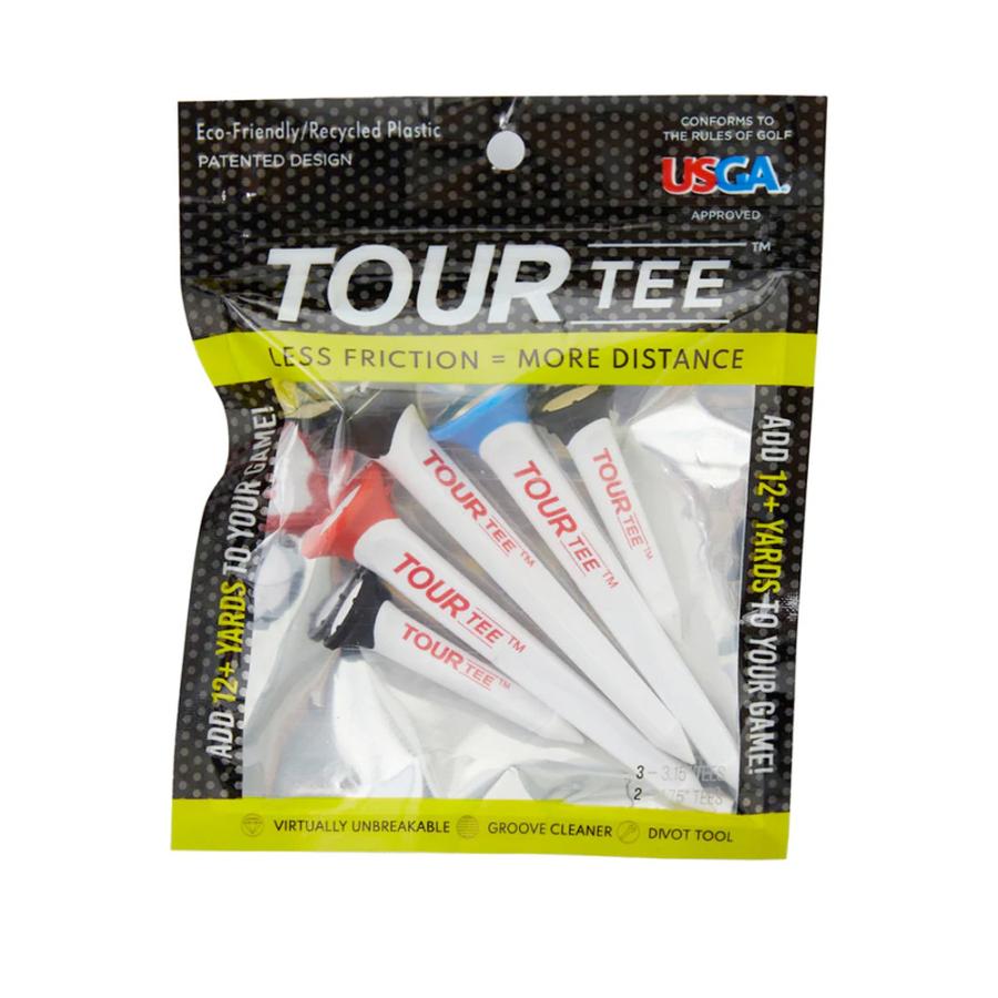 ゴルフティー TOUR TEE COMBO 80mm＆40mm 5本セット 耐久性抜群 ゴム