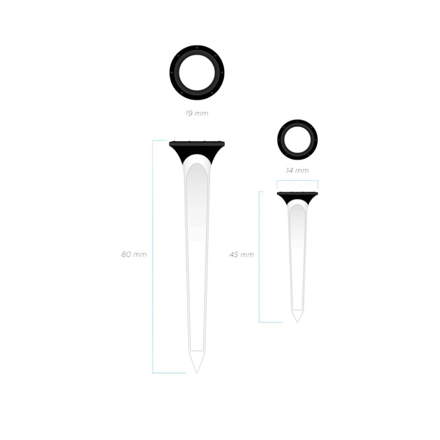 ゴルフティー TOUR TEE COMBO 80mm＆40mm 5本セット 耐久性抜群 ゴム