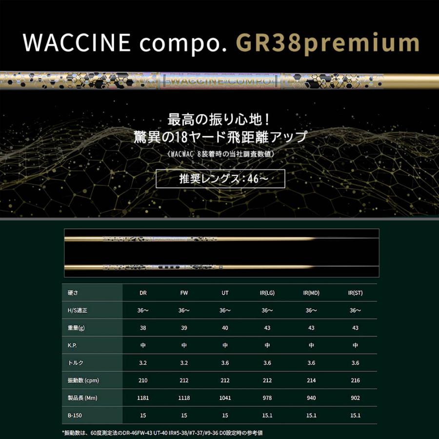 ワクチンコンポ WACCINECOMPO GR38 premium プレミアム UTILITY UT用