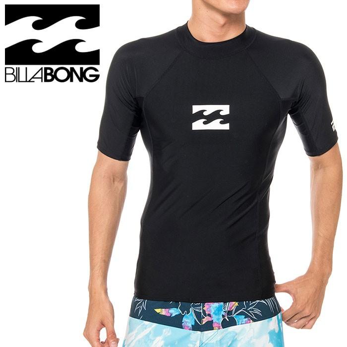 ビラボン メンズ ラッシュガード 半袖 Tシャツ ハイネック Uvカット 速乾 Ba ブラック 黒色 Billabo ss Ba Blk ユーピースポーツ Yahoo 店 通販 Yahoo ショッピング