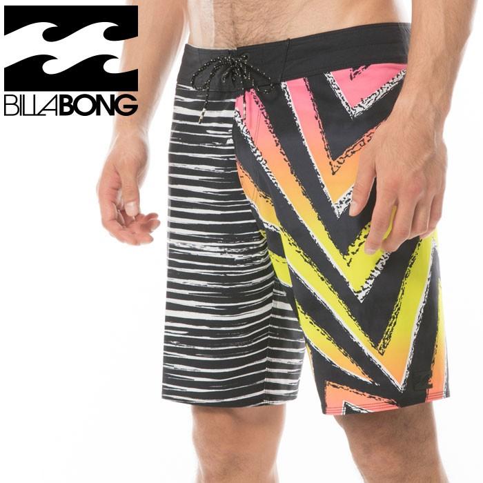 2018新作 ビラボン 19インチ丈 サーフパンツ メンズ水着 柄パンツ