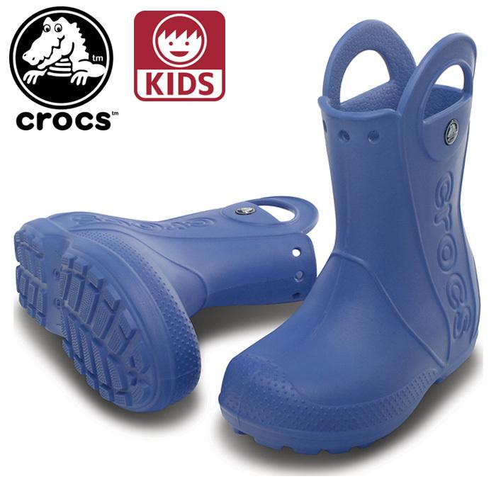 クロックス ハンドル イット レイン ブーツ キッズ 子供用 カジュアル 長靴 ブルー Crocs 430 Crocs 430 ユーピースポーツ Yahoo 店 通販 Yahoo ショッピング