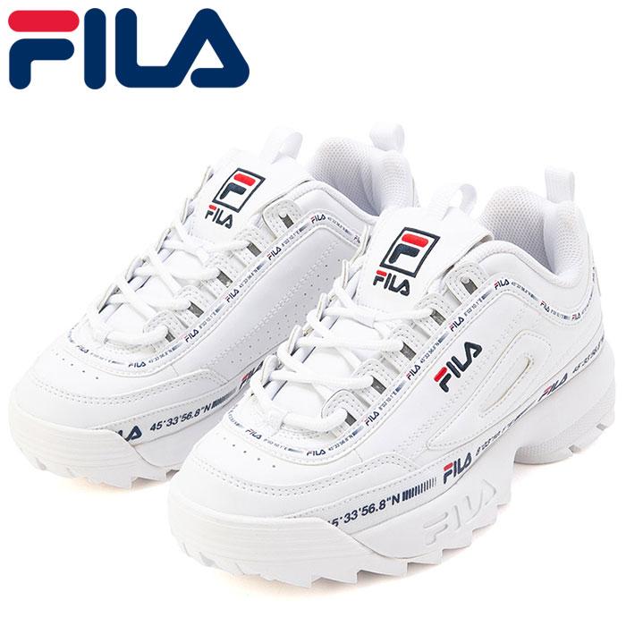 Fila スニーカー ディスラプター2 ニューテイピーテープ フィラ 厚底 ホワイト F Fila F0581 0100 ユーピースポーツ Yahoo 店 通販 Yahoo ショッピング