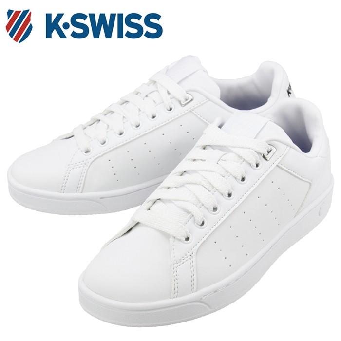 ケースイス KSWISS 36054340 合皮 スニーカー シューズ ブラック 海外並行輸入正規品 靴 くつ ホワイト 黒 着後レビューで 送料無料 白
