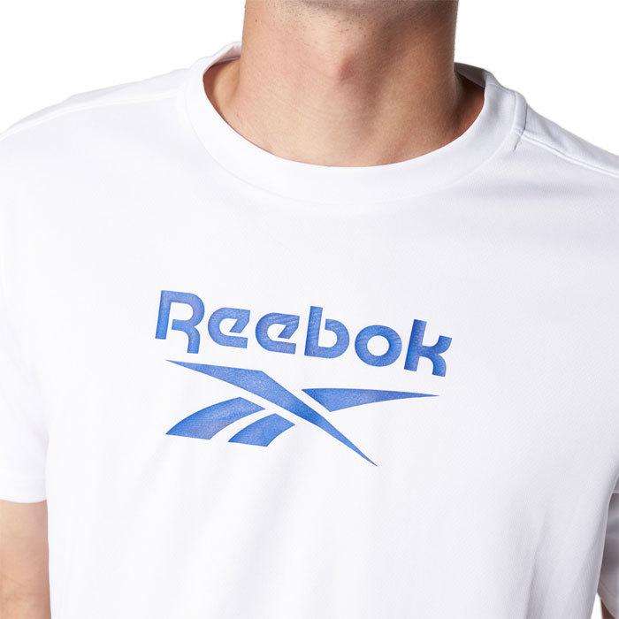 リーボック メンズ ロゴ Tシャツ UVカット 半袖T 紫外線対策 トップス 