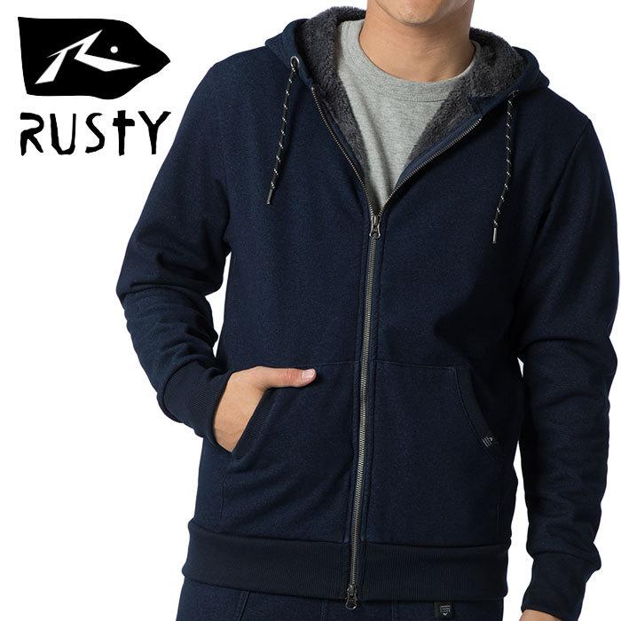 Rusty パーカー ネイビー スウェット メンズ フード付き カジュアル ストレッチデニム ボア Rusty Ind ユーピースポーツ Yahoo 店 通販 Yahoo ショッピング