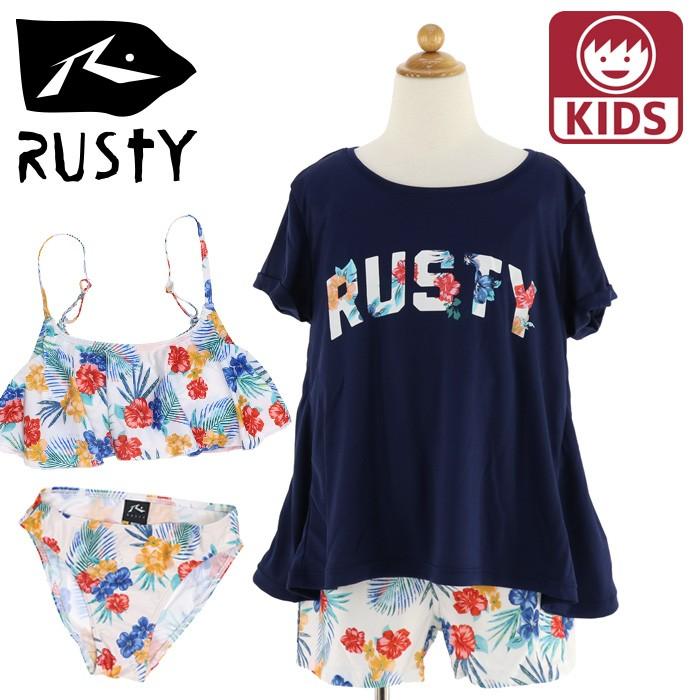 ラスティー キッズ 水着 女の子 セパレート 4点set ショートパンツ Rusty Wht ユーピースポーツ Yahoo 店 通販 Yahoo ショッピング
