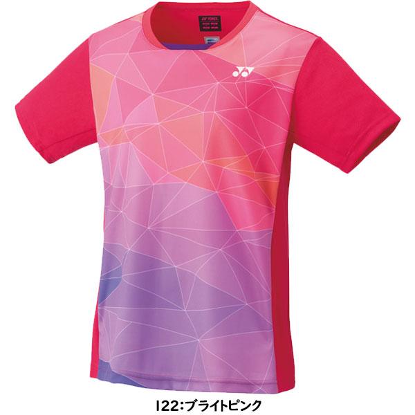 YONEX ゲームシャツ ピンク×ターコイズ M 日本製 バドミントン テニス YONEX（ヨネックス） ◇◇メール便発送 ＜ヨネックス＞ ゲームシャツ