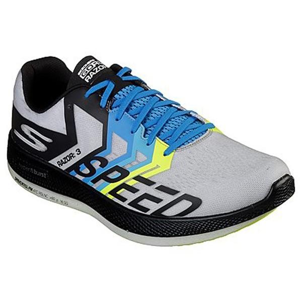 ◆◆ ＜スケッチャーズ＞ SKECHERS GO RUN RAZOR 3 55220 (BKGR：BLACK/GREEN)
