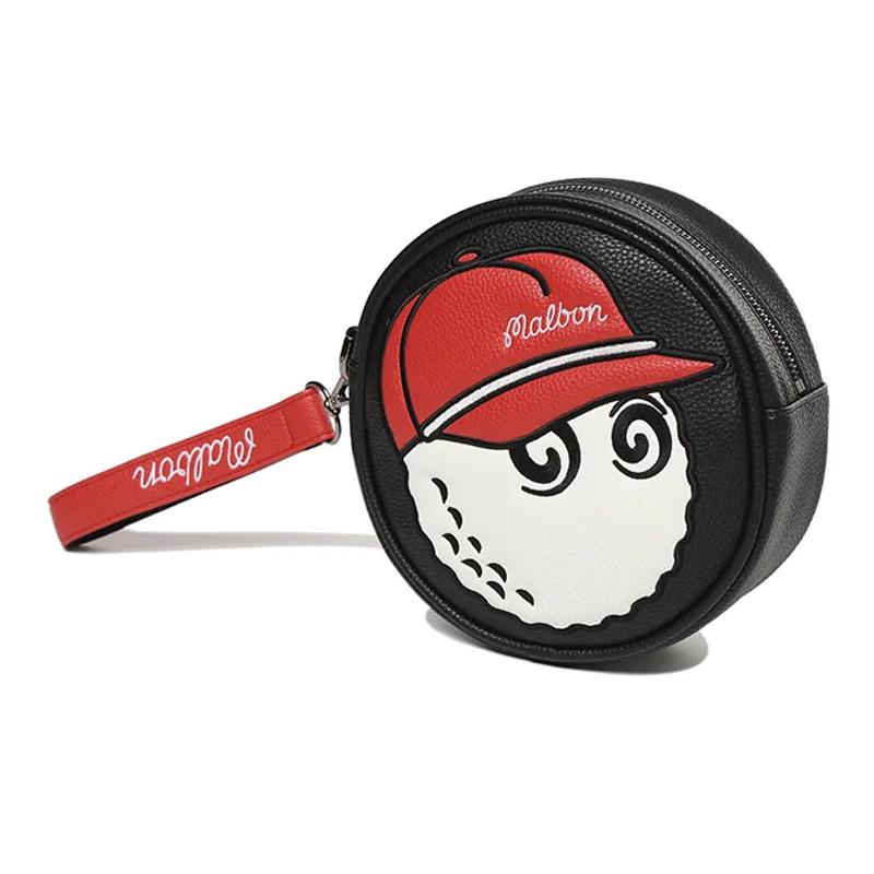 MALBON GOLF ボールポーチ 冬 ボア マルボン ゴルフ ボール ケース MALBON GOLF Malbon Bucket Character