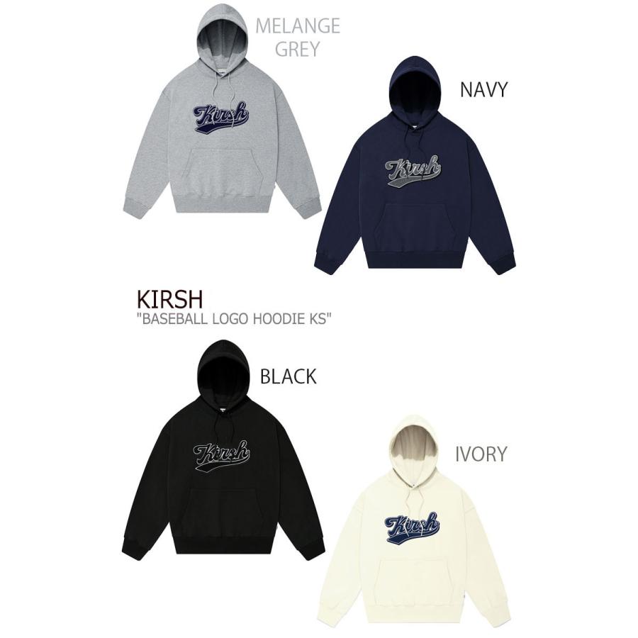 国産 キルシー パーカ Kirsh Baseball Logo Hoodie Ks ベースボール ロゴ フーディー Ks Navy ネイビー Black Melange Grey Ivory Lavender Fkpscth550m ウェア
