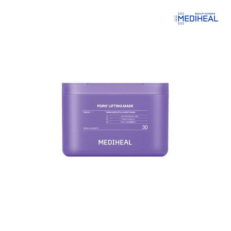MEDIHEAL メディヒール PDRNリフティングマスク 30枚入 4個セット MEDIHEAL（メディヒール） 大容量 『』PDRN フェイスマスク 30枚 毛穴
