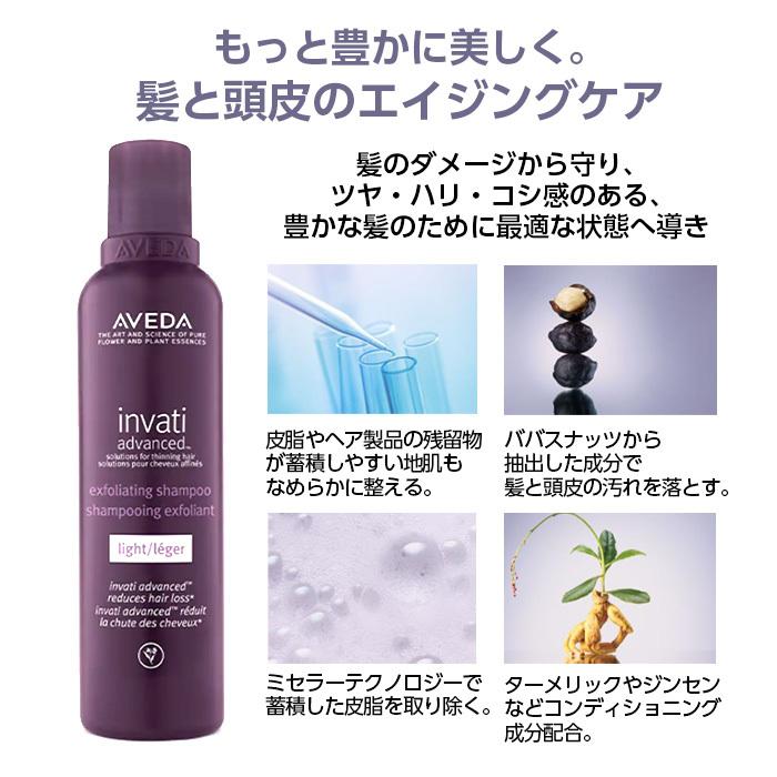 AVEDA invati シャンプー・コンディショナー　ライトセット 200ml インヴァティ ウルトラ アドバンス ヘアデンス コンディショナー