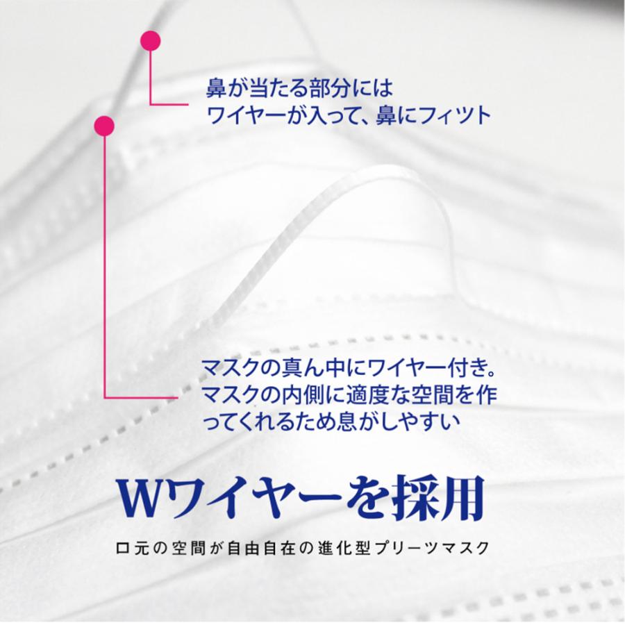 ヒロ・コーポレーション 快適 ダブルワイヤー 不織布 マスク 100枚入