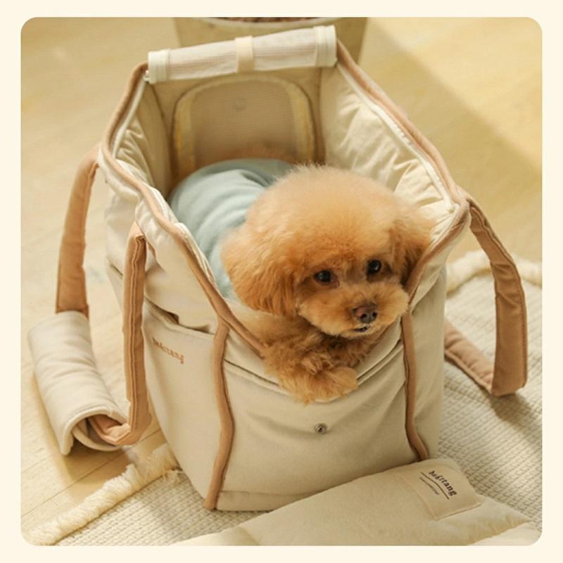 ba&ttang ラインソフト キャリーバッグ Sサイズ ペット 犬 | 韓国
