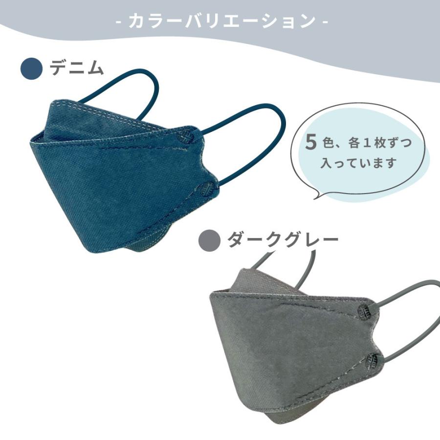 3D 立体マスク 20枚セット 選べるダークカラー 使い捨て 柳葉型 4層構造 女性 男性 おしゃれ かっこいい 韓国 黒 グレー ネイビー カーキ 個包装 | ブランド登録なし | 10