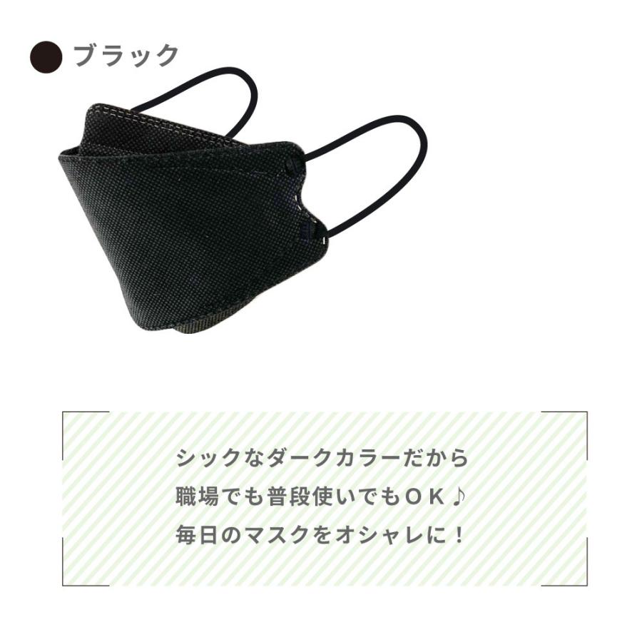 3D 立体マスク 20枚セット 選べるダークカラー 使い捨て 柳葉型 4層構造 女性 男性 おしゃれ かっこいい 韓国 黒 グレー ネイビー カーキ 個包装 | ブランド登録なし | 12