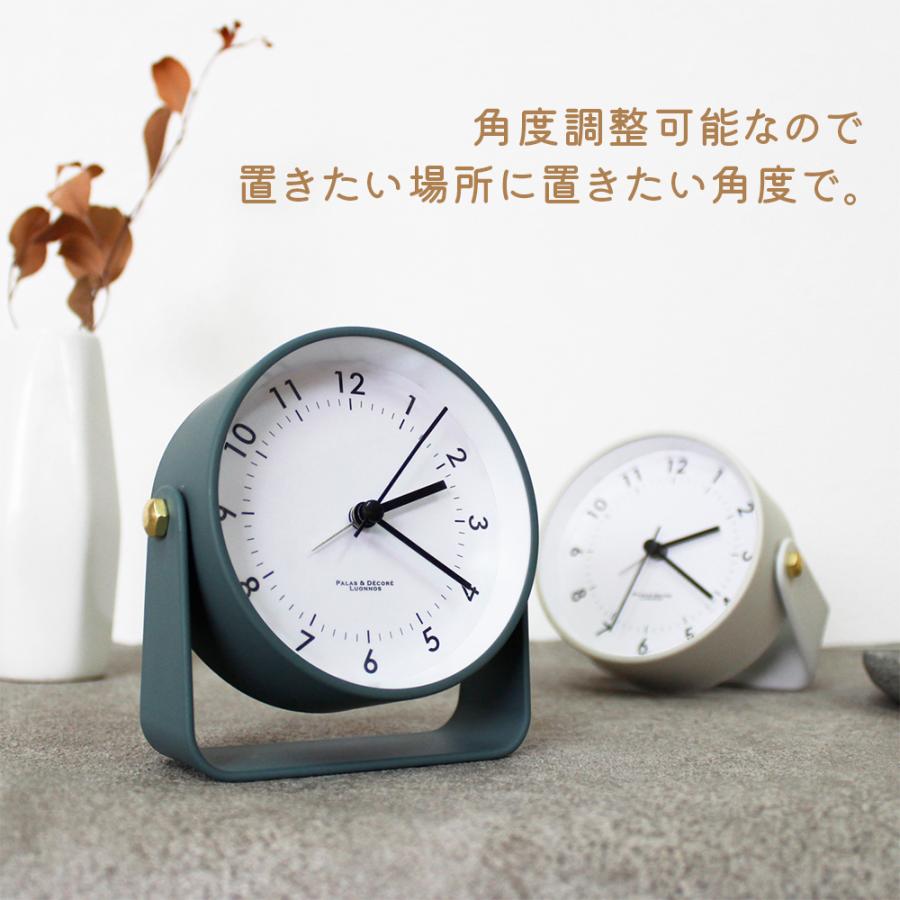 アラームクロックライト 目覚まし時計 置き時計 dx-3315-wh アラームクロック 置き時計 グリーン ホワイト ピンク くすみカラー