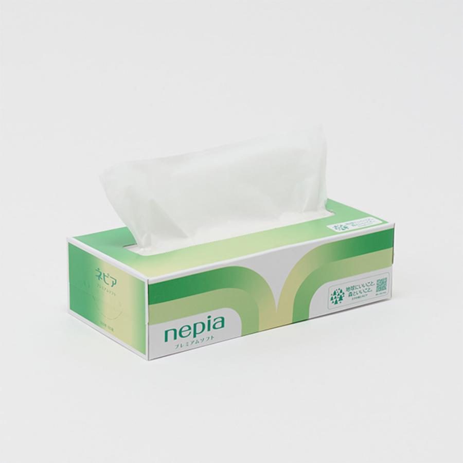 ネピア プレミアムソフト ティシュ 10箱 360枚(180組)入/箱 nepia