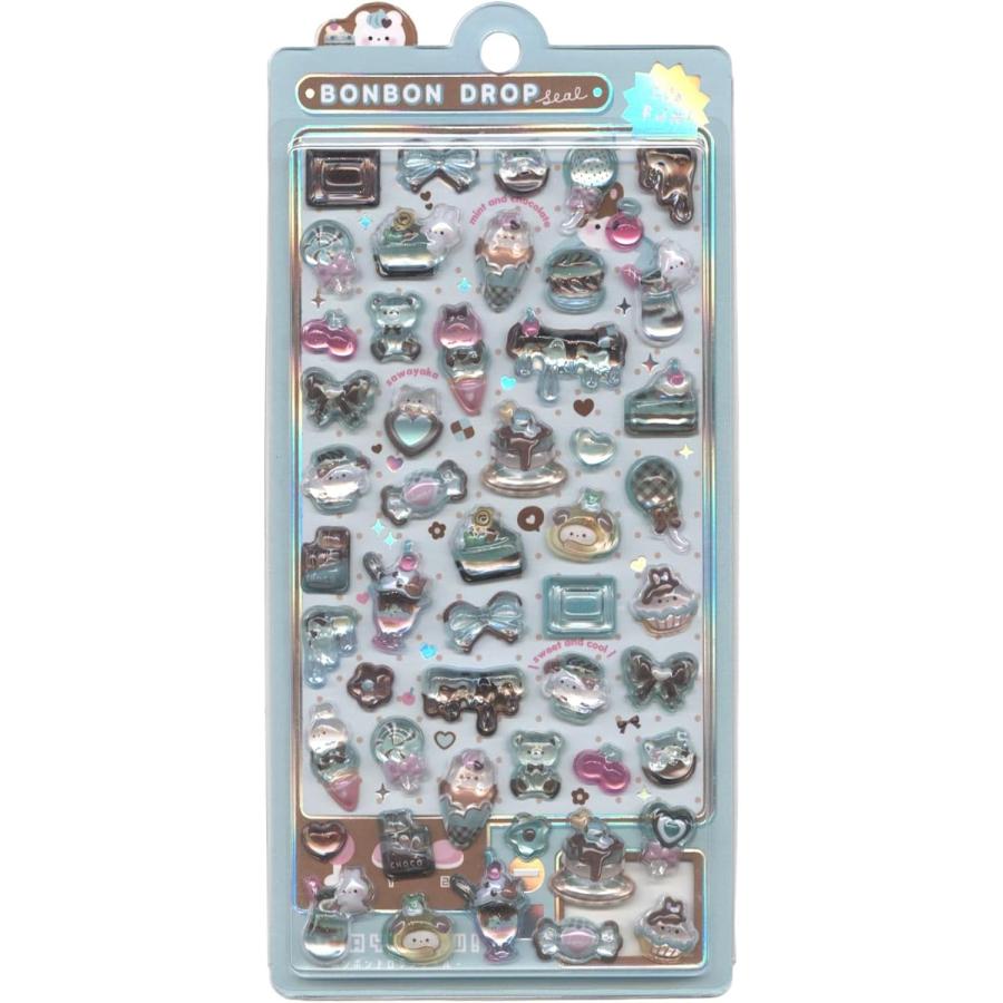 ボンボンドロップシール ４柄セット 正規品 クーリア シール ちょこみんボンボン まじょねこボンボン うぃっしゅボンボン すいーつボンボン | Q-LiA | 01