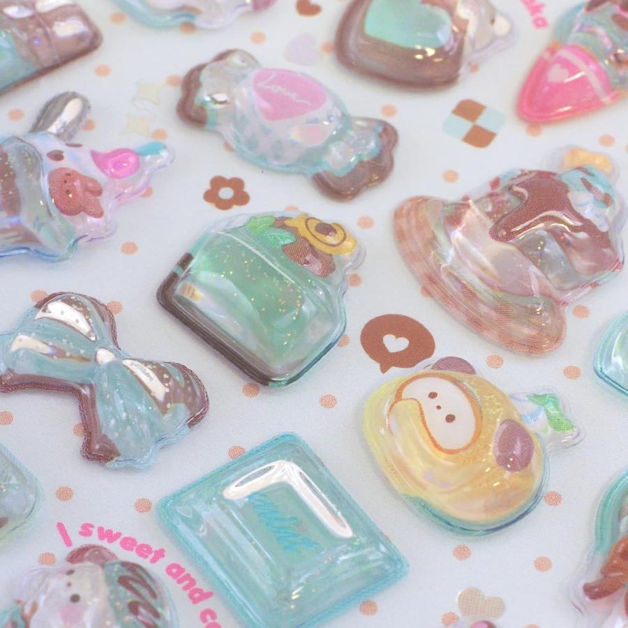 ボンボンドロップシール ４柄セット 正規品 クーリア シール ちょこみんボンボン まじょねこボンボン うぃっしゅボンボン すいーつボンボン | Q-LiA | 02