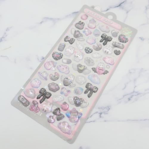 『８様』専用 Q-LiA（クーリア） 正規品 91125 ボンボンドロップシール しろくろ