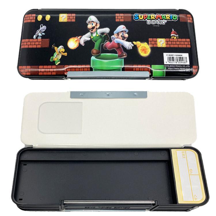 三菱鉛筆 2025年 新入学 スーパーマリオ 文具セット （ペンケース 鉛筆2B 赤鉛筆 定規 消しゴム 鉛筆キャップ） (６点セットブラック) |  | 01