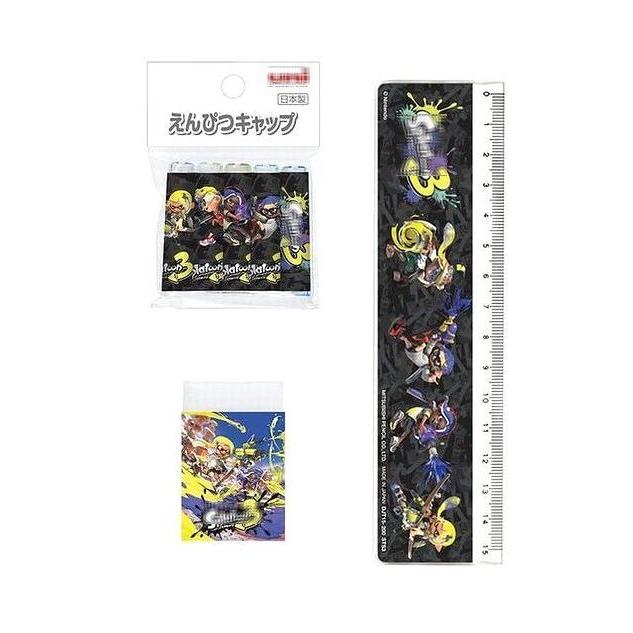 入学準備 入学祝い 小学校 男の子 文房具セット スプラトゥーン３（ペンケース 鉛筆2B 赤鉛筆 定規 消しゴム 鉛筆キャップ） (６点セットスプラトゥーン3) | uni（三菱鉛筆） | 04