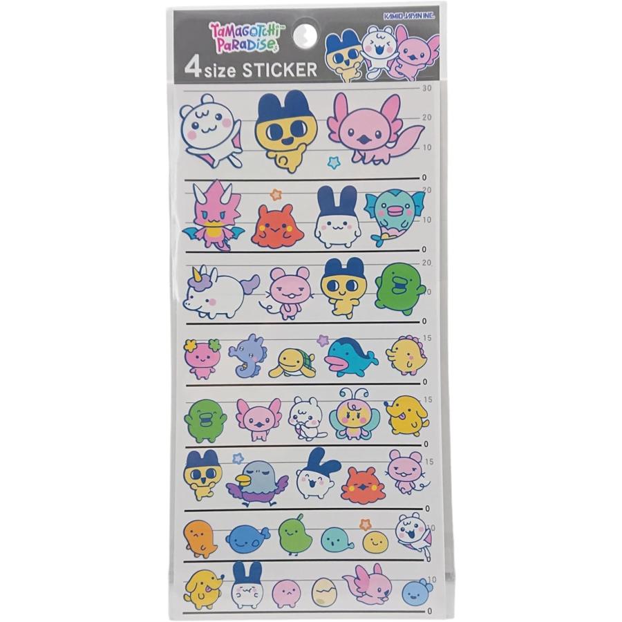 カミオジャパン たまごっち 4サイズステッカー シール 4点セット